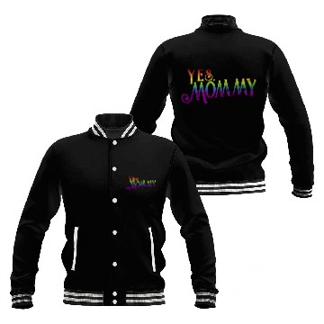 Discover Yes Mommy pride rainbow gradient pride month lgbt Baseball Jackets