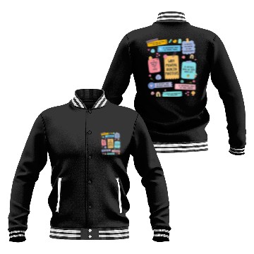Discover Mental Health Matters Human Brain Illness Baseball Jackets
