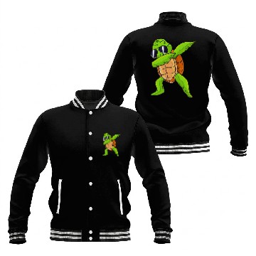 Discover Dabbing Sea Turtle Animal Lover Save The Turtles Baseball Jackets