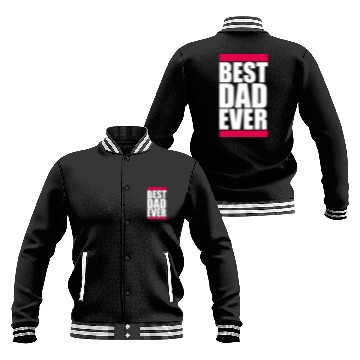 Discover The Best Dad Ever Coolest Daddy in the World Love Baseball Jackets