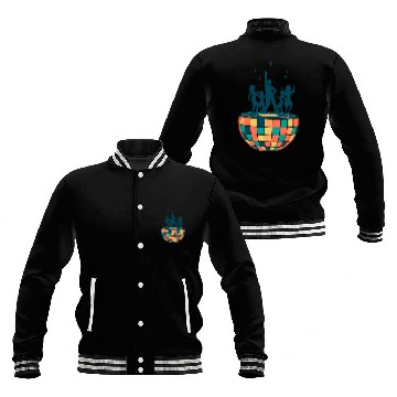 Discover Disco ball - Dancing - Groovy - Clockwork Elements Baseball Jackets