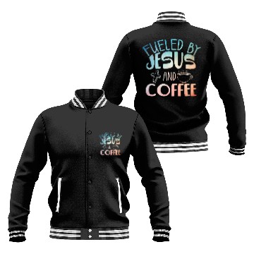Discover Cool Coffee Jesus Art Christian Coffee Lover Baseball Jackets
