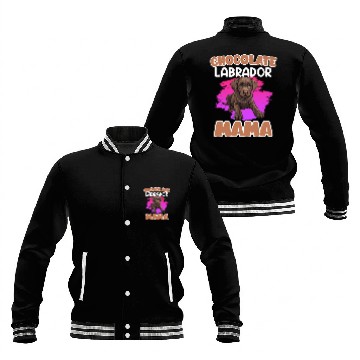 Discover Labrador Retriever CHOCOLATE LAB MOM Labrador Baseball Jackets
