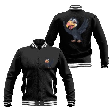 Discover Joyful California Condor Cartoon Character Baseball Jackets