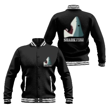 Discover Shark Stepping On Toy Funny Internet Humor Meme Baseball Jackets