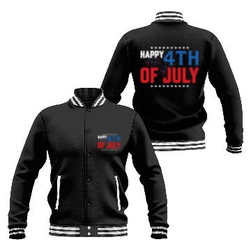 Discover Happy 4th Of July US Independence Day Baseball Jackets