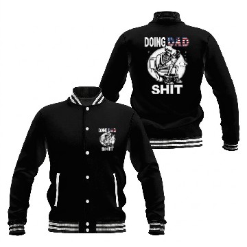 Discover Doing Hot Dad Shit US Vintage Skeleton Baseball Jackets