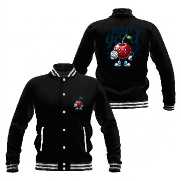 Discover Berry Good at Volleyball - Cherry Character Design Baseball Jackets