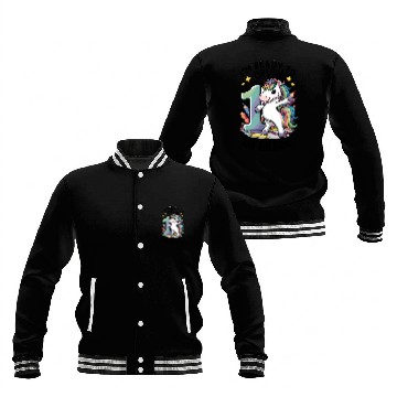 Discover Ready to Crush First 1st Grade Back School Unicorn Baseball Jackets