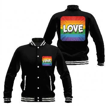 Discover LGBTQ Love Baseball Jackets