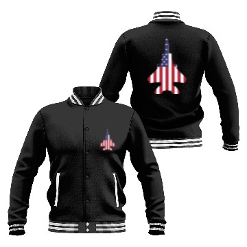 Discover Patriotic American F-15 Baseball Jackets