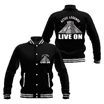 Discover Aztec Pyramid Mayan Indigenous Mexican Aztec Baseball Jackets