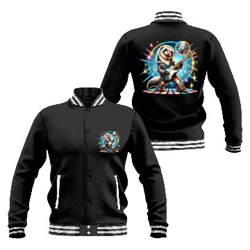Discover Disco Ball Guitar Ferret Baseball Jackets