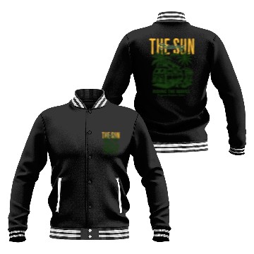 Discover Chasing the Sun Riding the Waves Outdoor Wear Baseball Jackets
