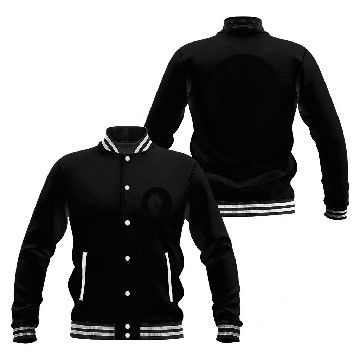 Discover Shadow Dragon, black sun Baseball Jackets