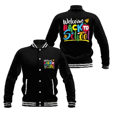 Discover Welcome Back to School funny teacher gift Baseball Jackets