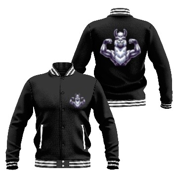 Discover Strong llama alpaca workout fitness bodybuilder Baseball Jackets