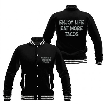 Discover Taco Lovers Enjoy Tacos Baseball Jackets
