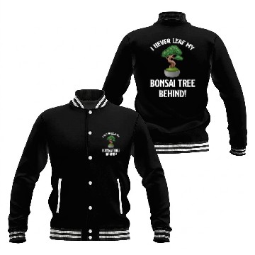 Discover I Never Leaf My Bonsai Tree Behind! Buddhist Baseball Jackets