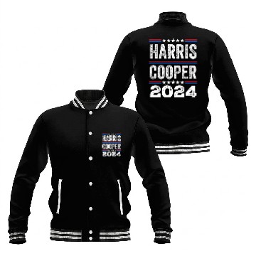 Discover Kamala Harris Cooper 2024 US Election Democrat Baseball Jackets