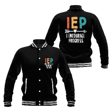 Discover IEP I Encourage Progress Special Education Teacher Baseball Jackets