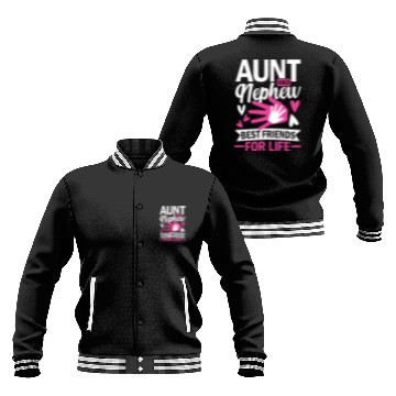 Discover aunt and nephew best friends for life Baseball Jackets