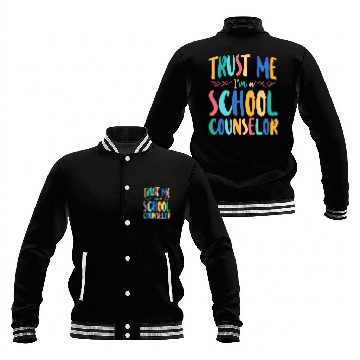 Discover School Counselor Trust Me I'm A Baseball Jackets