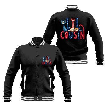 Discover Matching Family Gift Baseball Jackets Purr-Fect Cousin Kitty