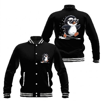Discover Jogging Penguin Jogger Running Winter Cool Penguin Baseball Jackets