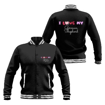 Discover I Love My German Shepherd Baseball Jackets