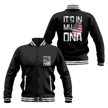 Discover It's in my DNA - Love America Baseball Jackets