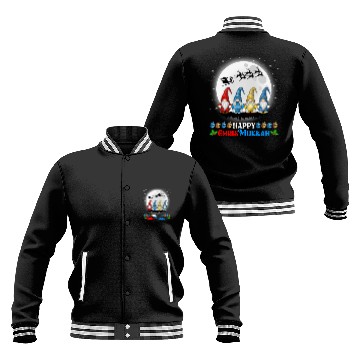 Discover Happy Chrismukkah Gnomes Christmas Hanukkah Baseball Jackets