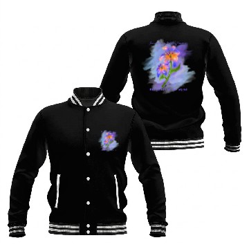 Discover My Midnight Flower Baseball Jackets