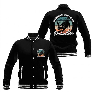 Discover Underwater World Is My Paradise Baseball Jackets