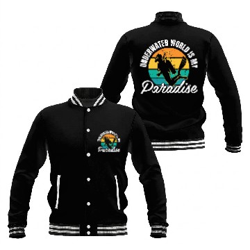 Discover Underwater World Is My Paradise Baseball Jackets