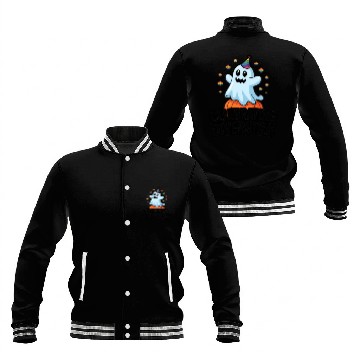Discover Whimsical Ghost Halloween Celebration Baseball Jackets