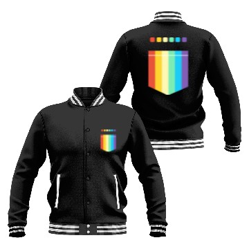 Discover LGBT Rainbow Flag Pocket Design | For Women Men Baseball Jackets