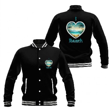 Discover Tropical Serenity Baseball Jackets