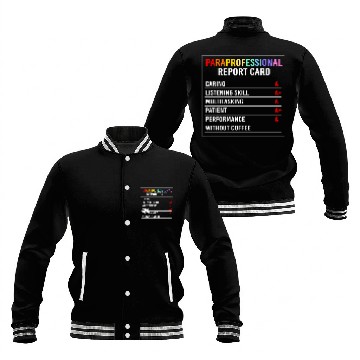 Discover Paraeducator Para Crew Paraprofessional Life Baseball Jackets