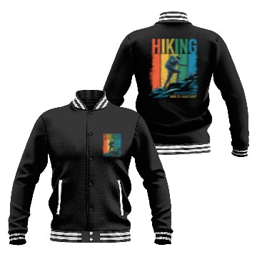 Discover Hiking Adventure Wild Nature for a Hiker Baseball Jackets
