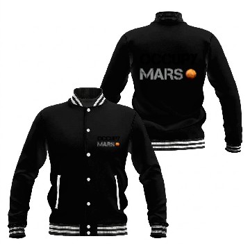 Discover Occupy Mars Planet Space Explor Rocket Science Baseball Jackets