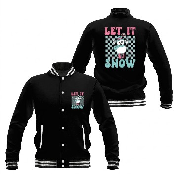 Discover Let It Snow Funny Holiday Christmas Baseball Jackets