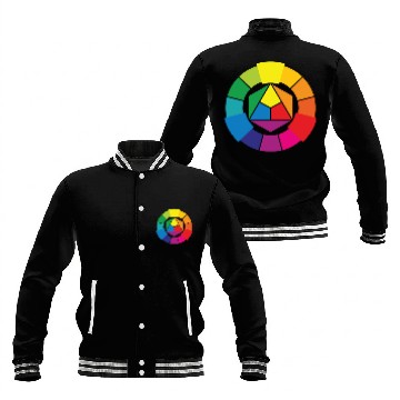 Discover Color Wheel Artist Creative Colors Art Baseball Jackets