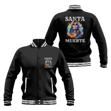 Discover Santa Muerte for Karnival, Halloween and Día de Baseball Jackets