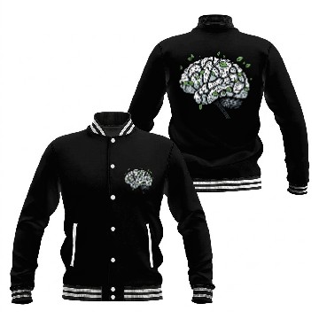 Discover AI Ethics Mechanical Brain with Vines Baseball Jackets