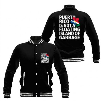 Discover Puerto Rico Pride Bold Awareness Statement Baseball Jackets
