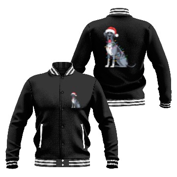 Discover Great Dane Christmas Lights Xmas Dogs Gifts Baseball Jackets