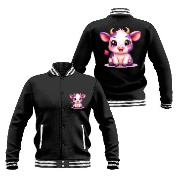 Discover blueberry cow Gift unique Baseball Jackets
