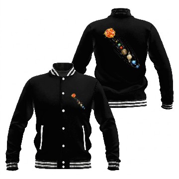 Discover Planet Science Physics Universe Sun Baseball Jackets