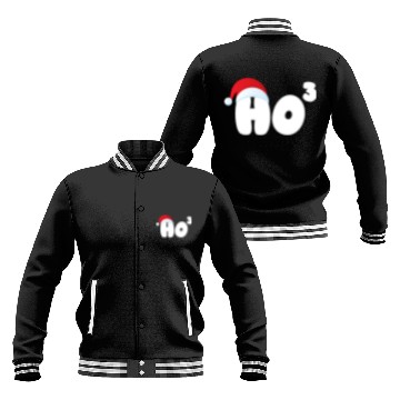 Discover Ho Cubed Funny Christmas Math Teacher Ho Ho Ho Baseball Jackets